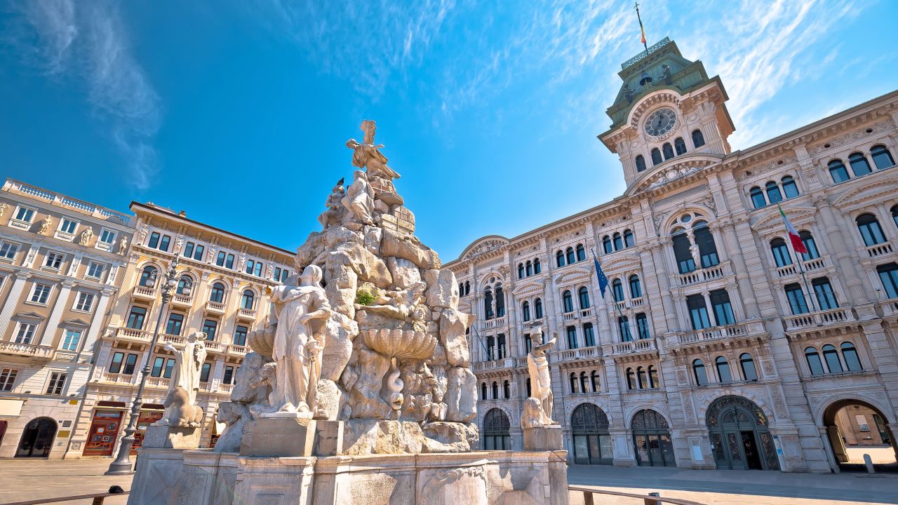 Trieste has Europe's largest waterfront square.