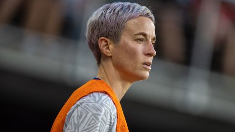 Rapinoe is in London for the USWNT's match against England on Friday. 