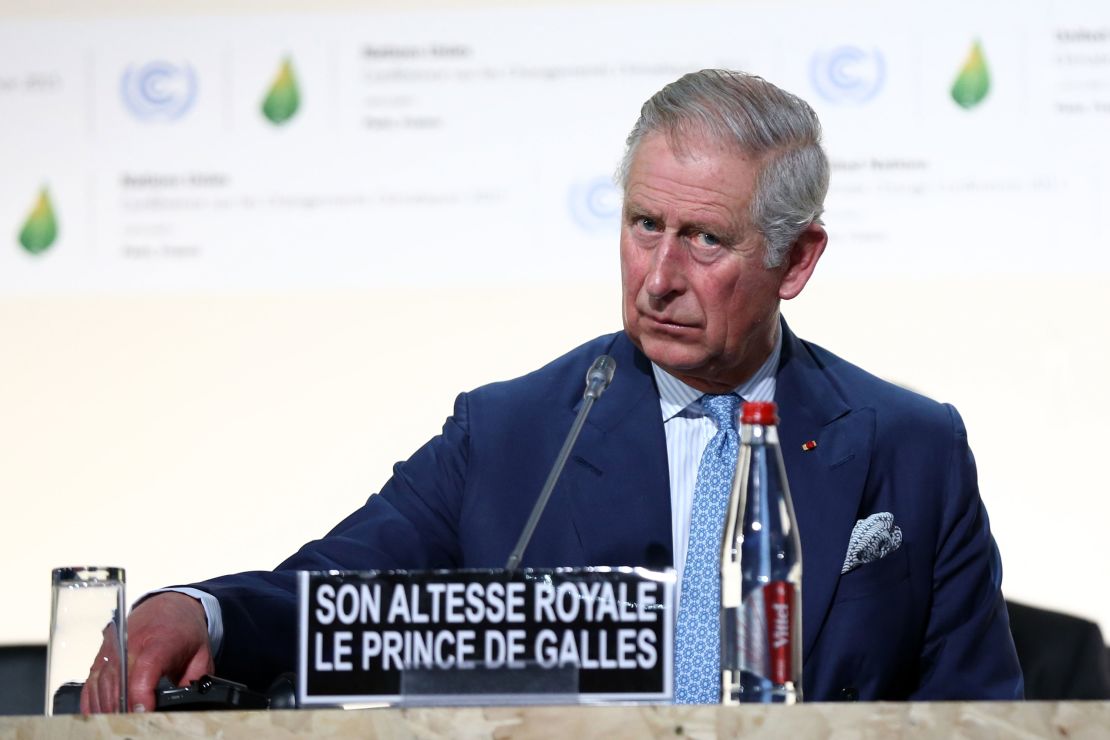 Charles gave the keynote speech at the opening session of COP21 in 2015. 