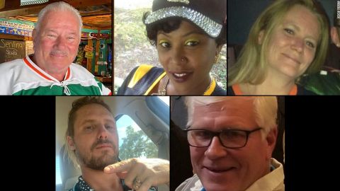 These are some of victims of Hurricane Ian (clockwise from left): Mitch Pacyna, Nishelle Harris-Miles, Elizabeth McGuire, Mike Verdream and Craig Markgraff Jr.