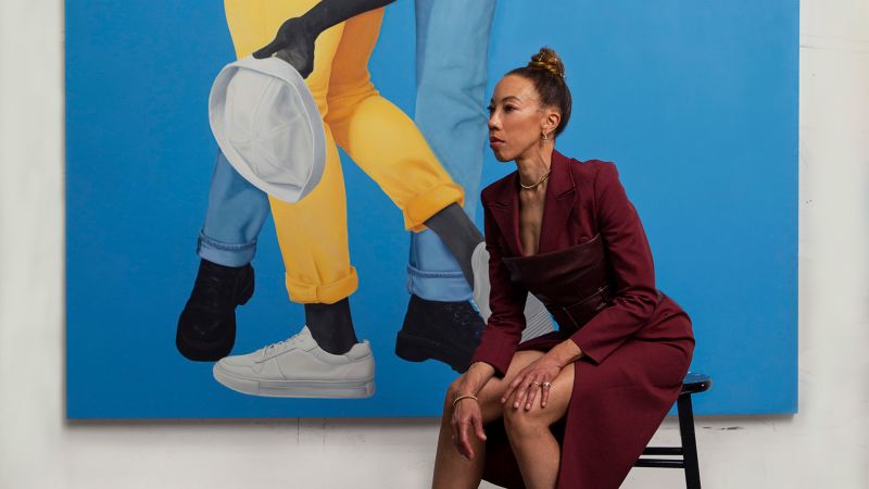 How artist Amy Sherald reimagined history’s most famous kiss | CNN