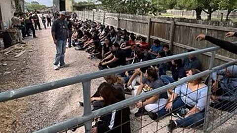 Eighty-four undocumented migrants have been rescued from a semi-truck in Southern Texas.