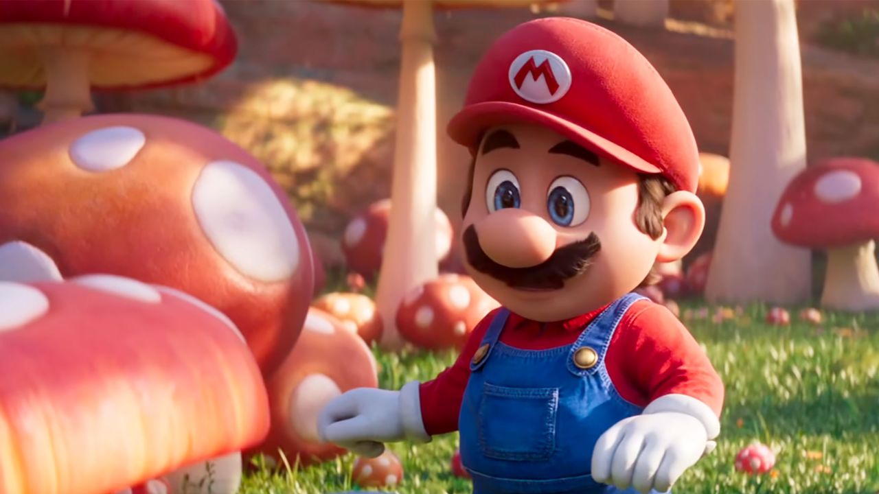 Mario, voiced by Chris Pratt, in "The Super Mario Bros. Movie."