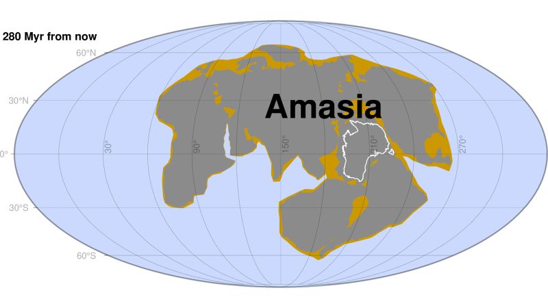 Supercontinent Amasia may form in about 300 million years | CNN