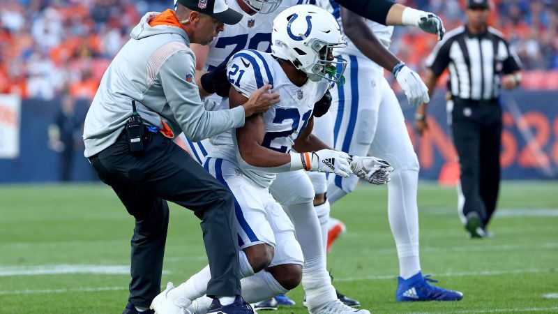 Indianapolis Colts RB Nyheim Hines has a concussion after big hit in Thursday night game, team says | CNN