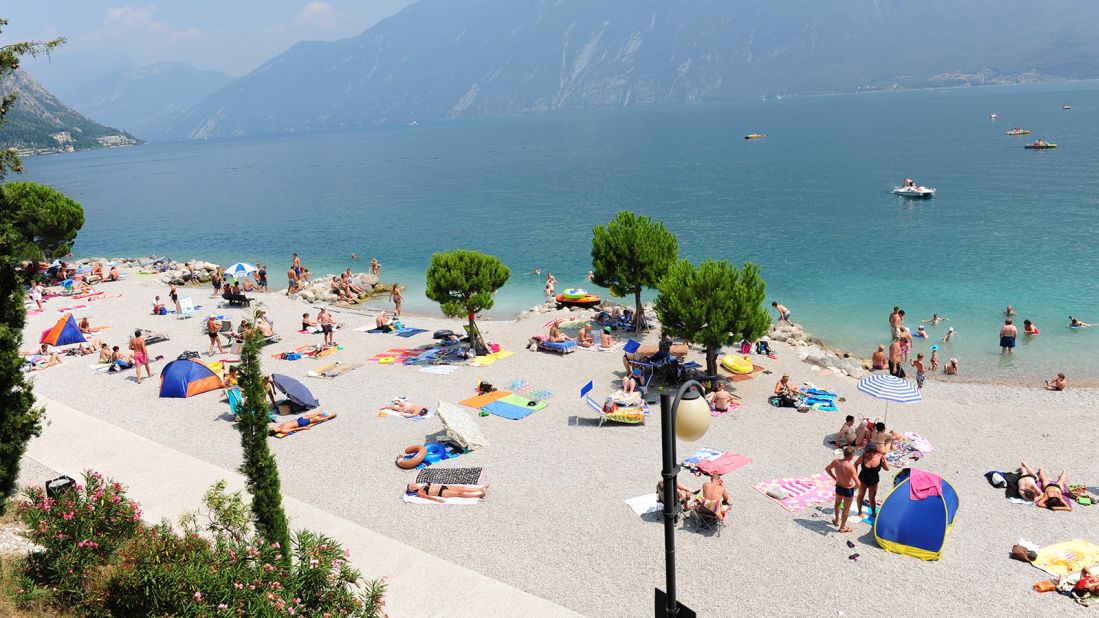 <strong>Beach bums: </strong>Tourists come to soak up the sleepy way of life.