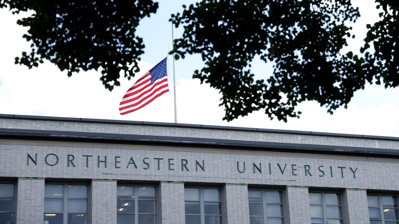 A building on the Boston, Massachusetts, campus of Northeastern University, whose law school has been hastily informing applicants of the faulty acceptance letters.