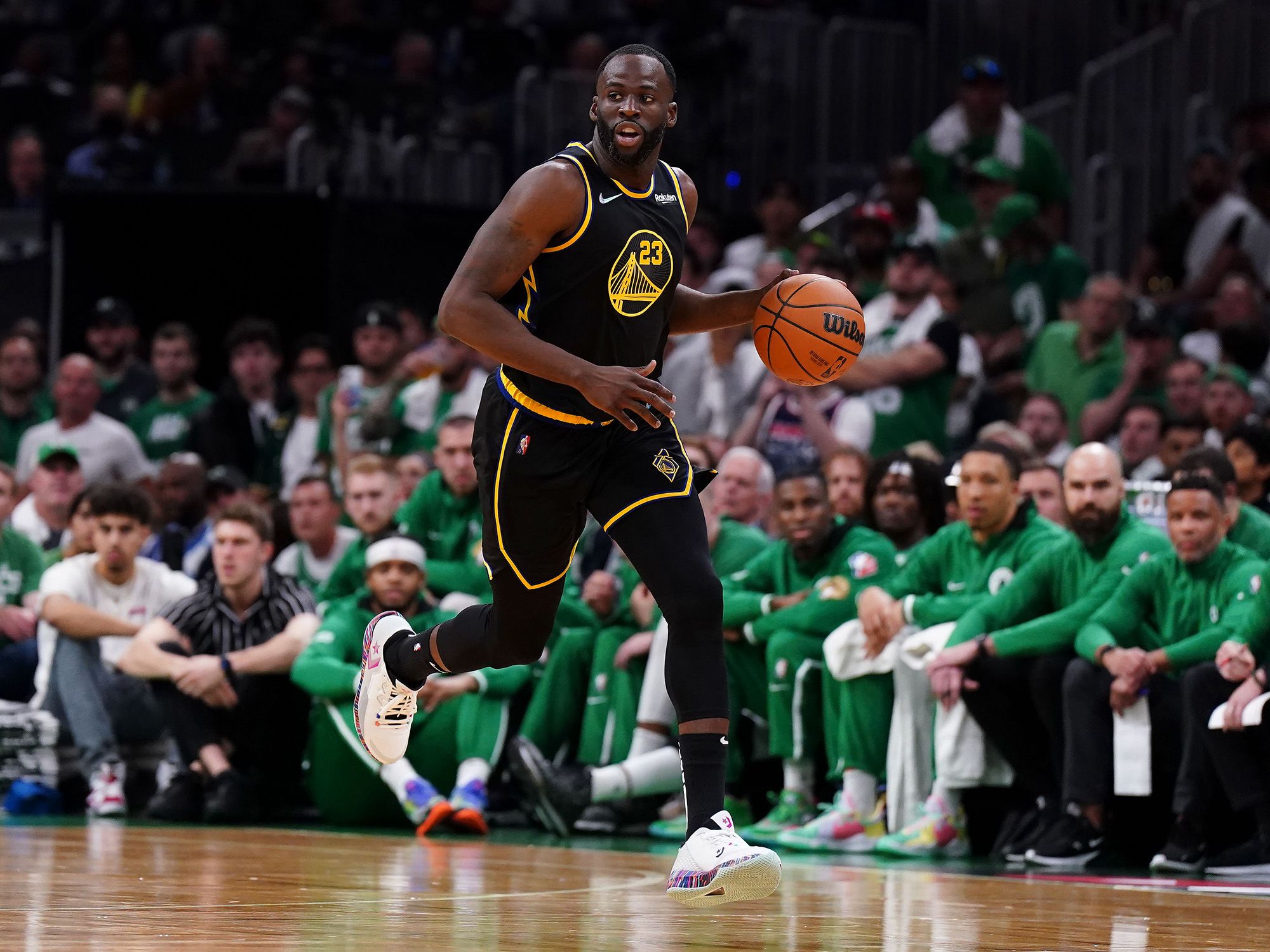 Warriors' Draymond Green throws subtle Jordan Poole shade, laughs at Wizards