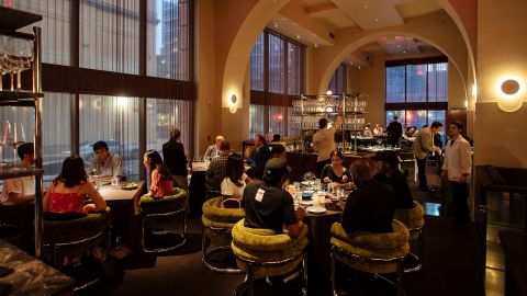 Patrons dine at Al Coro, one of the newcomers in the 2022 Michelin Guide New York City.