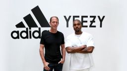 HOLLYWOOD, CA - JUNE 28:  (L-R) adidas CMO Eric Liedtke and Kanye West at Milk Studios on June 28, 2016 in Hollywood, California. adidas and Kanye West announce the future of their partnership: adidas + KANYE WEST.  (Photo by Jonathan Leibson/Getty Images for ADIDAS)