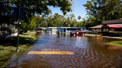 Hacienda Village, a 55-plus manufactured homes community in Winter Springs, Florida, saw major flooding from Hurricane Ian.