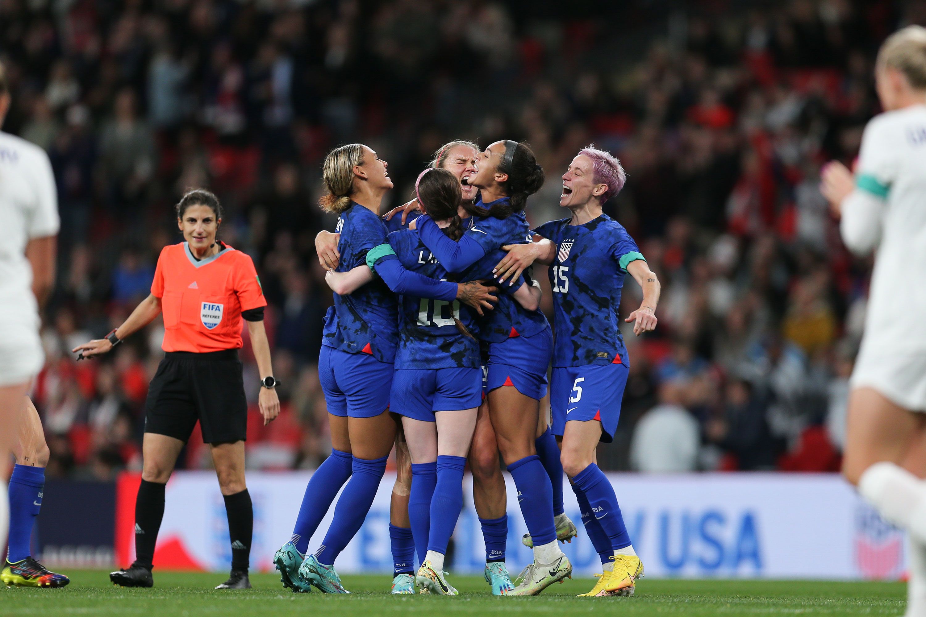 USWNT defeated by England in front of record Wembley crowd under