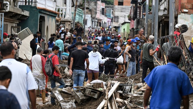 Un deslizamiento de tierra en Venezuela deja al menos 39 muertos, más de 50 desaparecidos