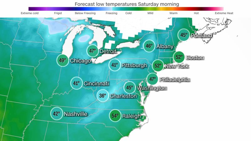 First Flakes Of The Season Appear As Cooler Temperatures Settle In | CNN