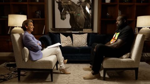 Shaq chats to CNN's Becky Anderson.