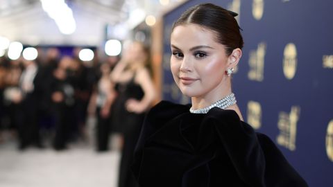 Selena Gomez, seen here at the 28th Screen Actors Guild Awards on February 27, 2022 in Santa Monica, California, shares candid moments in the new trailer for her documentary. 
