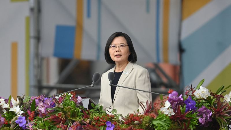‘No room for compromise’ on Taiwan’s sovereignty, President Tsai says in National Day speech | CNN
