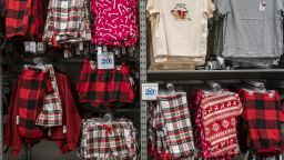 Christmas comes early in an Old Navy store in Chelsea in New York on Thursday, October 6, 2022. 