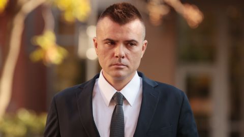 Russian analyst Igor Danchenko arrives at the Albert V. Bryan U.S. Courthouse before being arraigned on November 10, 2021 in Alexandria, Virginia.  