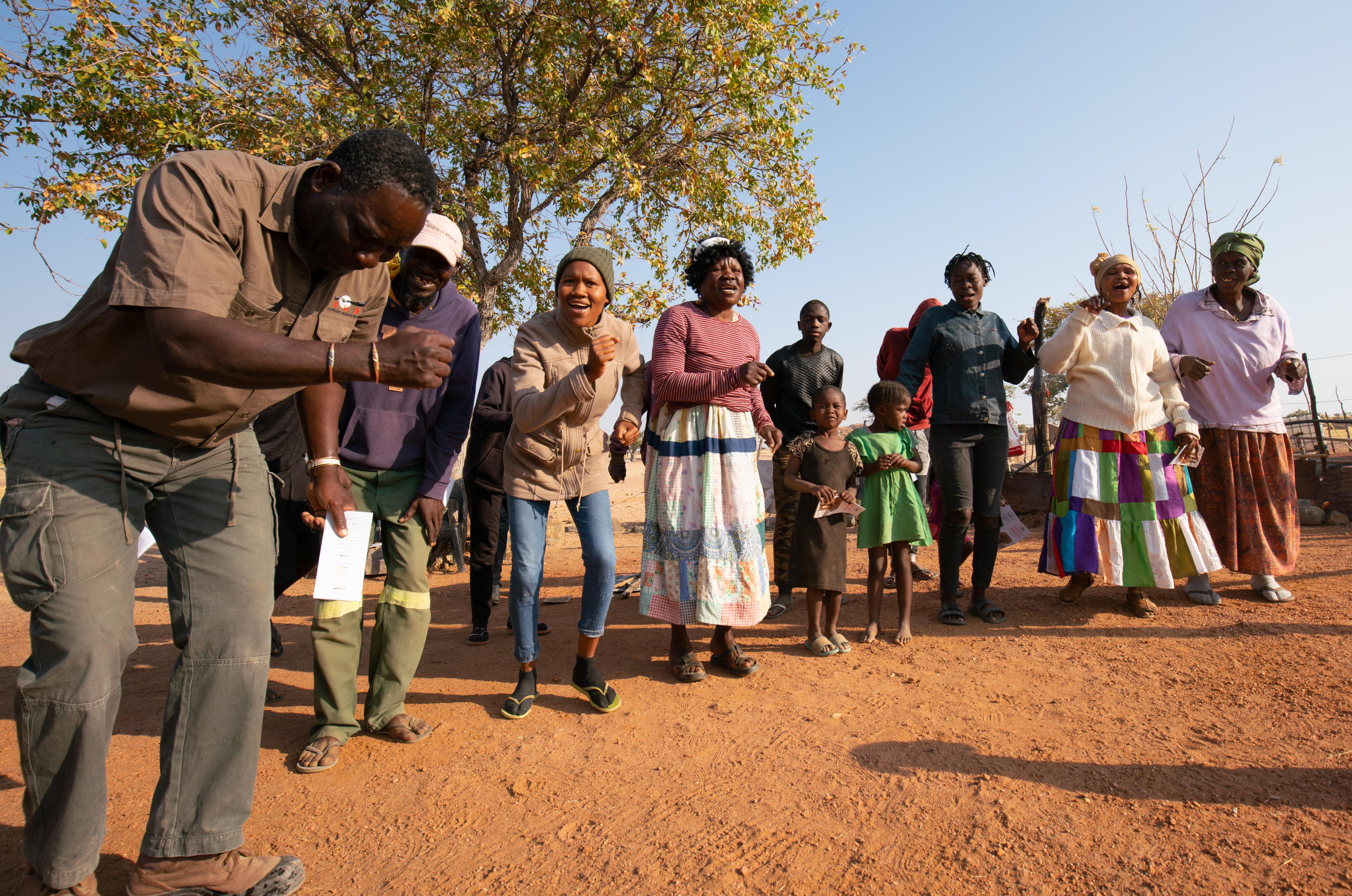 PEACE also holds education sessions with  the local community, to help them better understand the value of elephants.