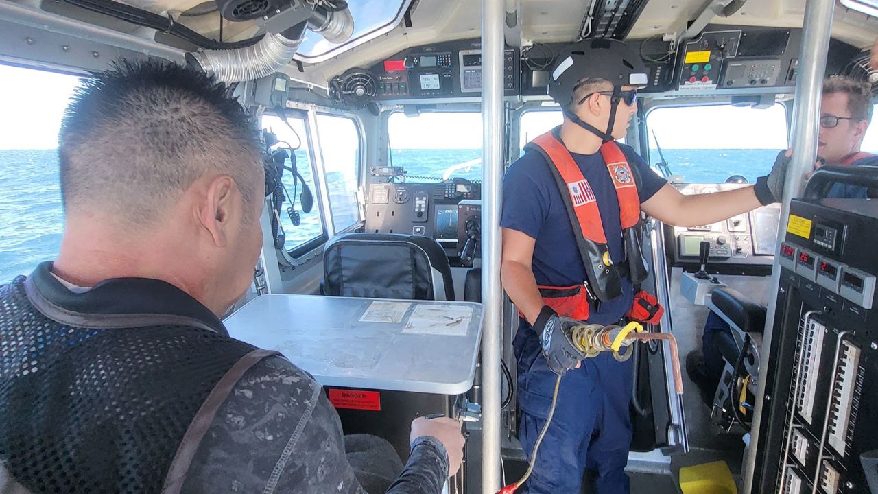 Two of the three boaters were recovered by a Station Venice 45-foot Response Boat-Medium boatcrew, while the third was recovered by a Coast Guard Air Station New Orleans MH-60 Jayhawk aircrew. 