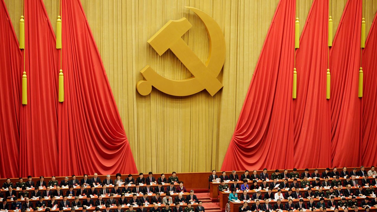 Delegates attend the opening of the Chinese Communist Party's 19th National Congress in October 2017. 