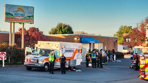Crews respond to a carbon monoxide leak at a daycare in Allentown, Pennsylvania.