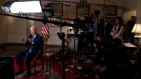 Biden speaks Tapper during the interview.