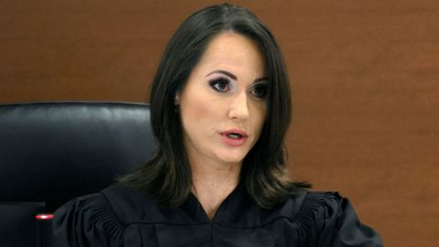 Judge Elizabeth Scherer speaks just prior to closing arguments in the penalty phase of the trial of Nikolas Cruz on October 11, 2022. 