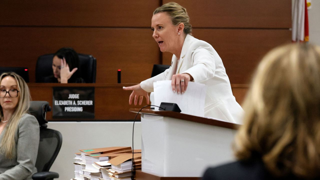 Assistant Public Defender Melisa McNeill gives her closing argument in the trial of the Parkland shooter on Tuesday. 