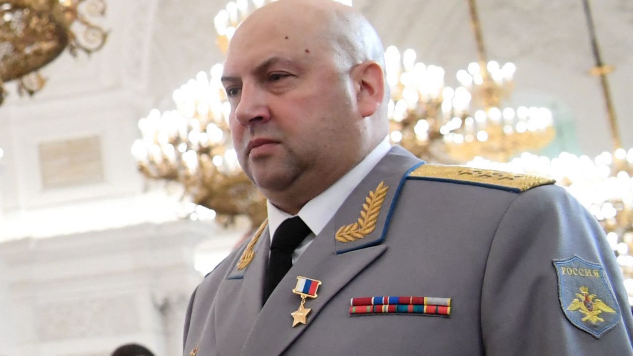 General Surovikin is seen at an awards ceremony in Moscow in December 2017.