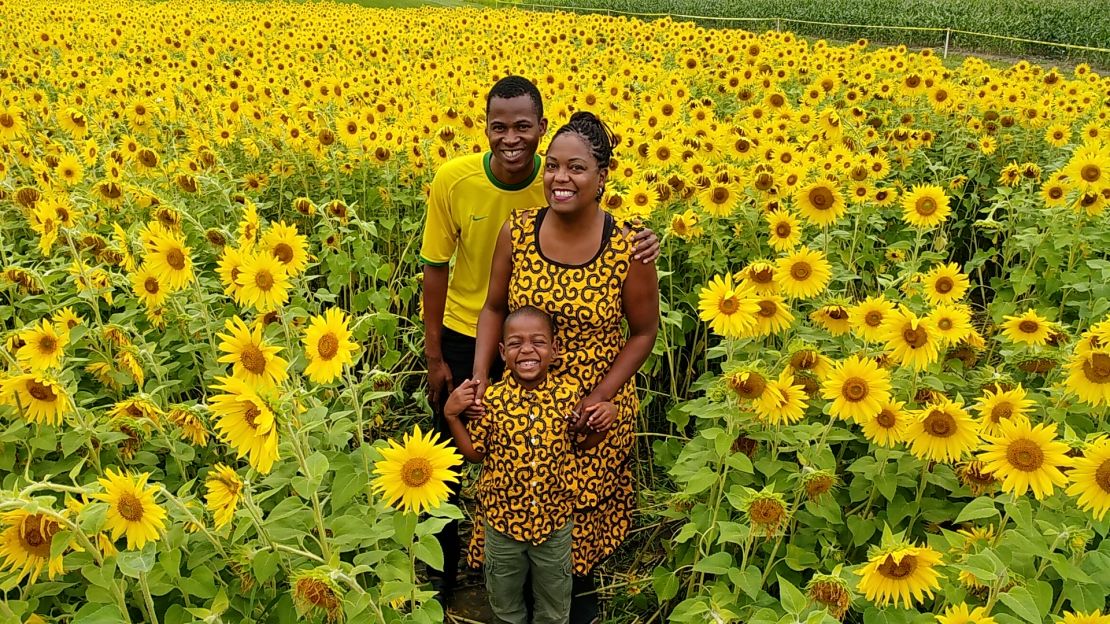 Here are Honoré, Rachel and their son in Ottawa together.