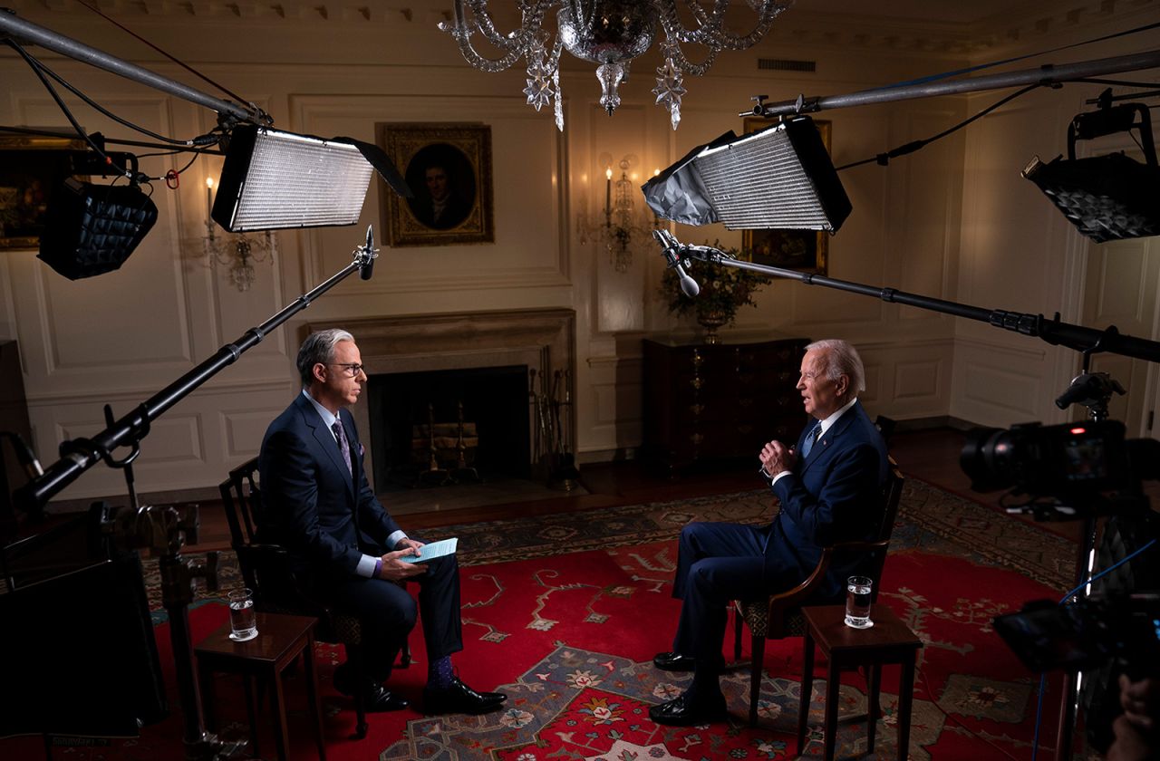US President Joe Biden sits down for an interview with CNN's Jake Tapper that aired on Tuesday, October 11. During the interview, Biden talked about <a href="https://www.cnn.com/2022/10/11/politics/recession-joe-biden-cnntv" target="_blank">the economy</a> as well as <a href="https://www.cnn.com/2022/10/11/politics/joe-biden-interview-cnntv" target="_blank">Russian President Vladimir Putin.</a>