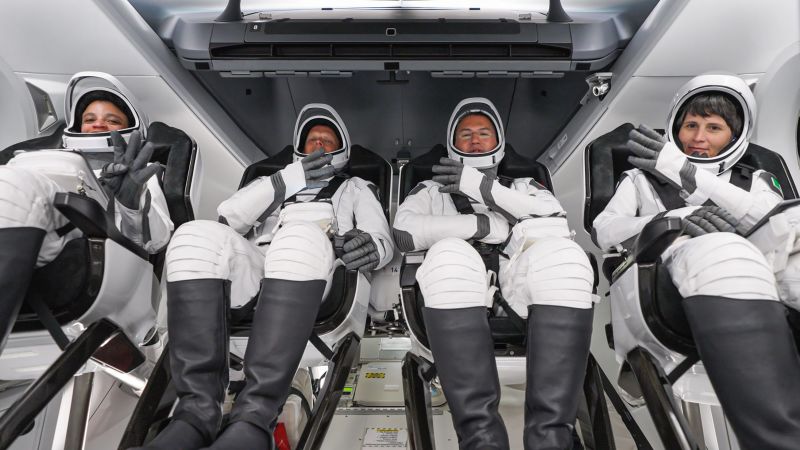 NASA astronauts set to return from space station on SpaceX capsule
