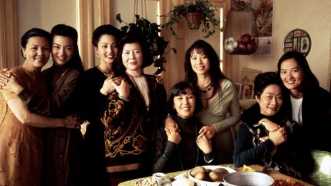 Kieu Chinh, Ming-Na Wen, Tamlyn Tomita, Tsai Chin, France Nuyen, Lauren Tom, Lisa Lu and Rosalind Chao in "The Joy Luck Club." 
