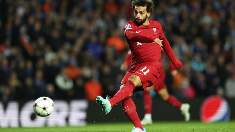 Mo Salah scores fastest ever hattrick in Champions League history as Liverpool thrashes Rangers | CNN