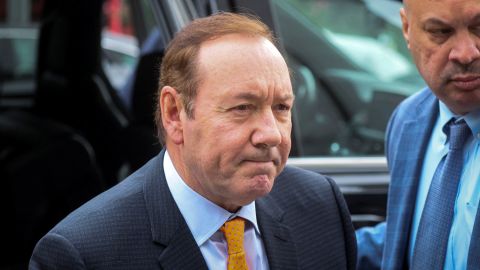 Actor Kevin Spacey arrives astatine  the Manhattan Federal Court for his civilian  enactment    maltreatment  lawsuit  connected  Thursday.
