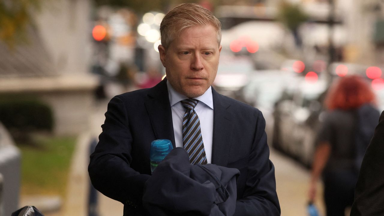 Anthony Rapp arrives at the Manhattan Federal Court on Wednesday.
