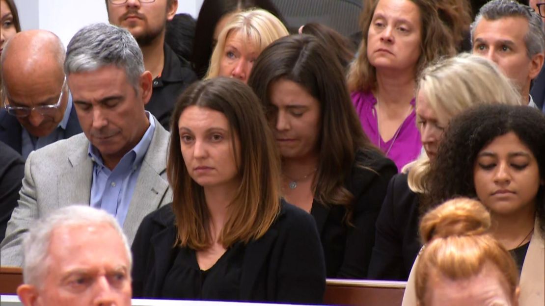 Victims' relatives attend the sentencing trial of Nikolas Cruz in Fort Lauderdale, Florida, on Thursday.