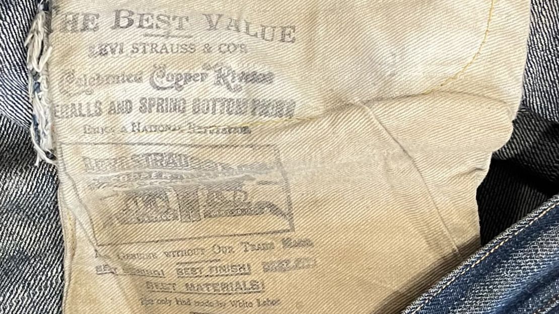 Levi's jeans found mine shaft sell over $87,000 CNN