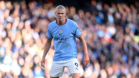 Erling Haaland was rested ahead of his side's trip to Liverpool.