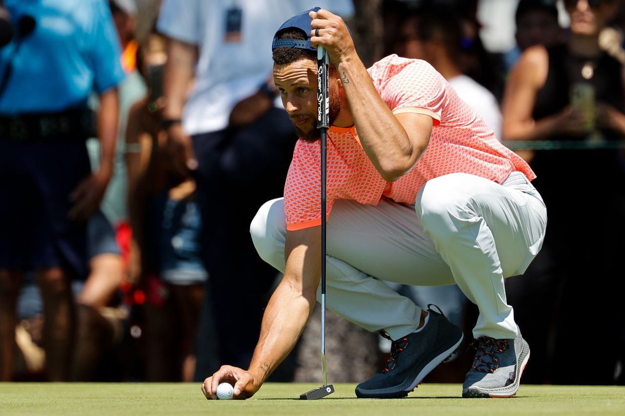 <strong>Stephen Curry:</strong> The three-point king of the NBA is also a highly-proficient par-three shooter. An avid golfer and regular Pro-Am competitor, in April the Golden State Warriors icon launched an <a href="https://www.cnn.com/2022/04/27/golf/nba-steph-curry-underrated-golf-tour-spc-spt-intl/index.html" target="_blank">all-expenses paid golf tour</a> for underrepresented young players. 