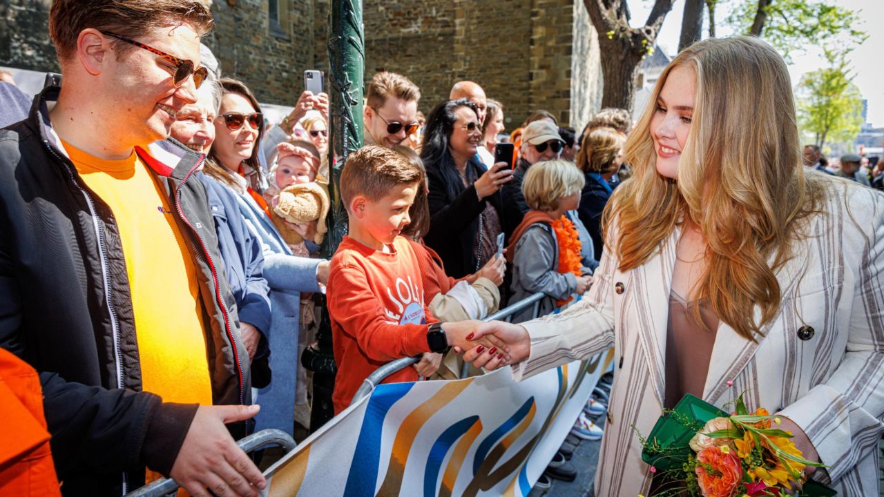 Princess Catharina-Amalia at the Kingsday celebration in Maastrict, the Netherlands in April 2022