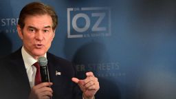 Republican U.S. Senate candidate Dr. Mehmet Oz hosts a safer streets community discussion at Galdos Catering and Entertainment on October 13, 2022 in Philadelphia, Pennsylvania. In the November general election, Oz faces Democratic Pennsylvania Senate nominee John Fetterman.