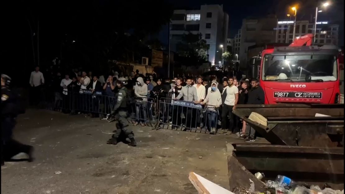 Clashes in Sheikh Jarrah on October 13.