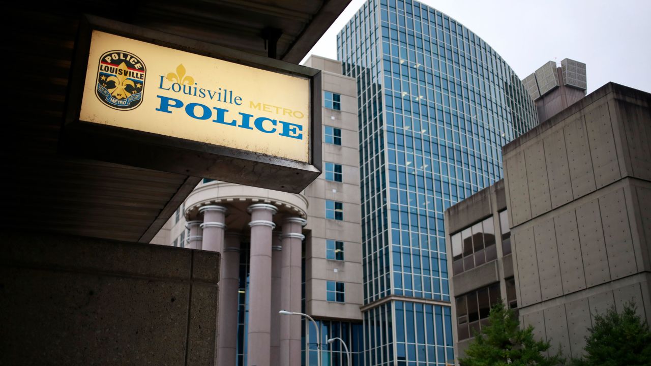 The Louisville Metro Police Department headquarters in Louisville, Kentucky. 
