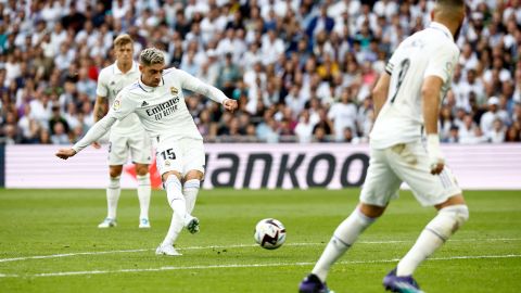 Valverde's goal put Real Madrid in control.