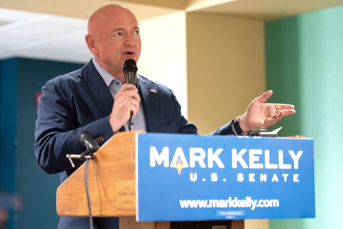 Arizona Sen. Mark Kelly is seeking a full six-year term.