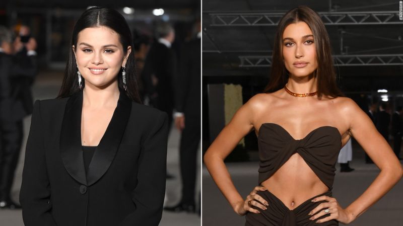 Feud? What feud? Hailey Bieber and Selena Gomez pose together at gala