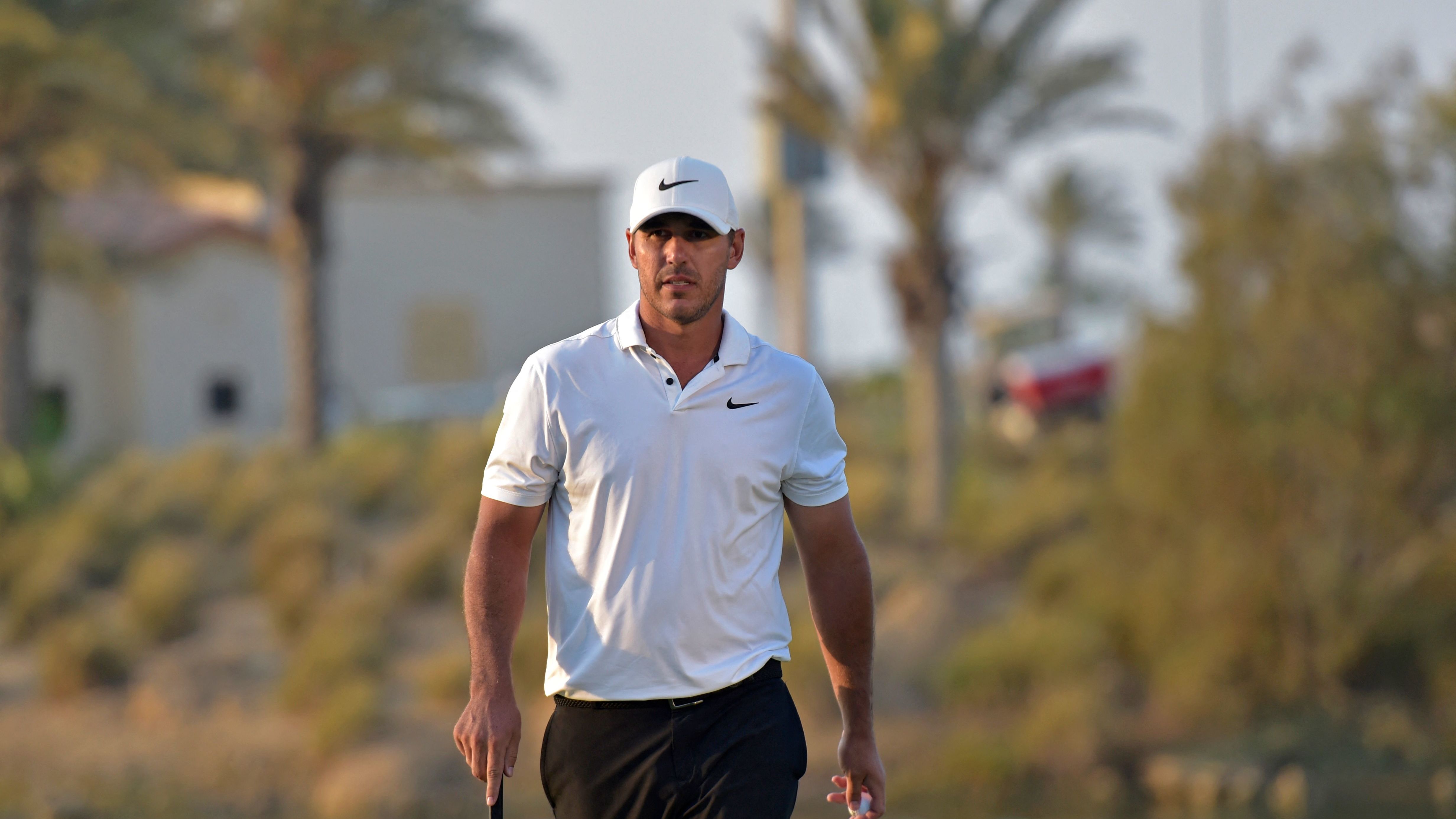 Koepka in action during the final round.